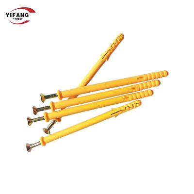 ปลาสีเหลืองสีน้ำเงินเช่นสมอขยายพลาสติก Drywall สกรูปลั๊กมาตรฐานทั่วไป