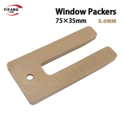 75x35mm พลาสติก Shims Packers สําหรับหน้าต่างและกรอบประตู
