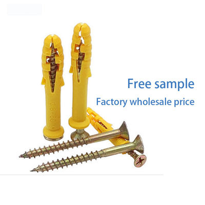 ISO 80 * 40 มม. PE PP ไนล่อนพลาสติกขยายตัวสมอปลั๊กสกรูพลาสติก